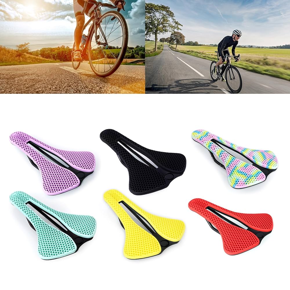 Amazon | ノンズスリップ通気性自転車サドルシートパッド交換